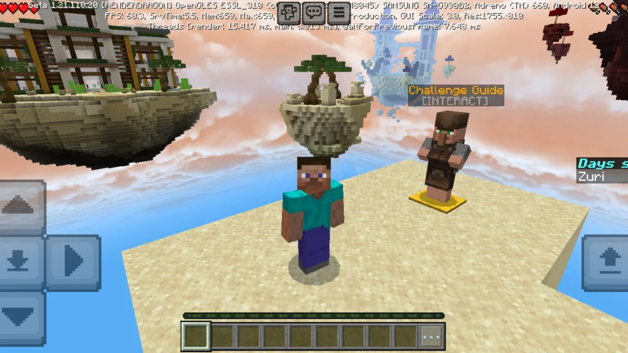 Summer Skyblock Map for Minecraft PE