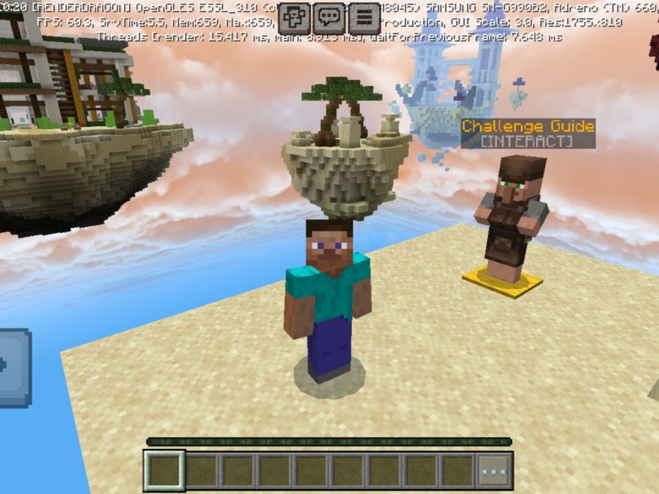 Summer Skyblock Map for Minecraft PE