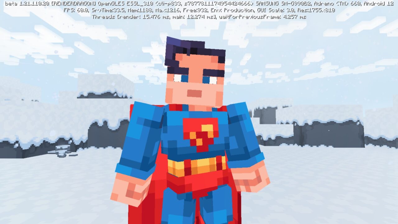 Superman Map for Minecraft PE