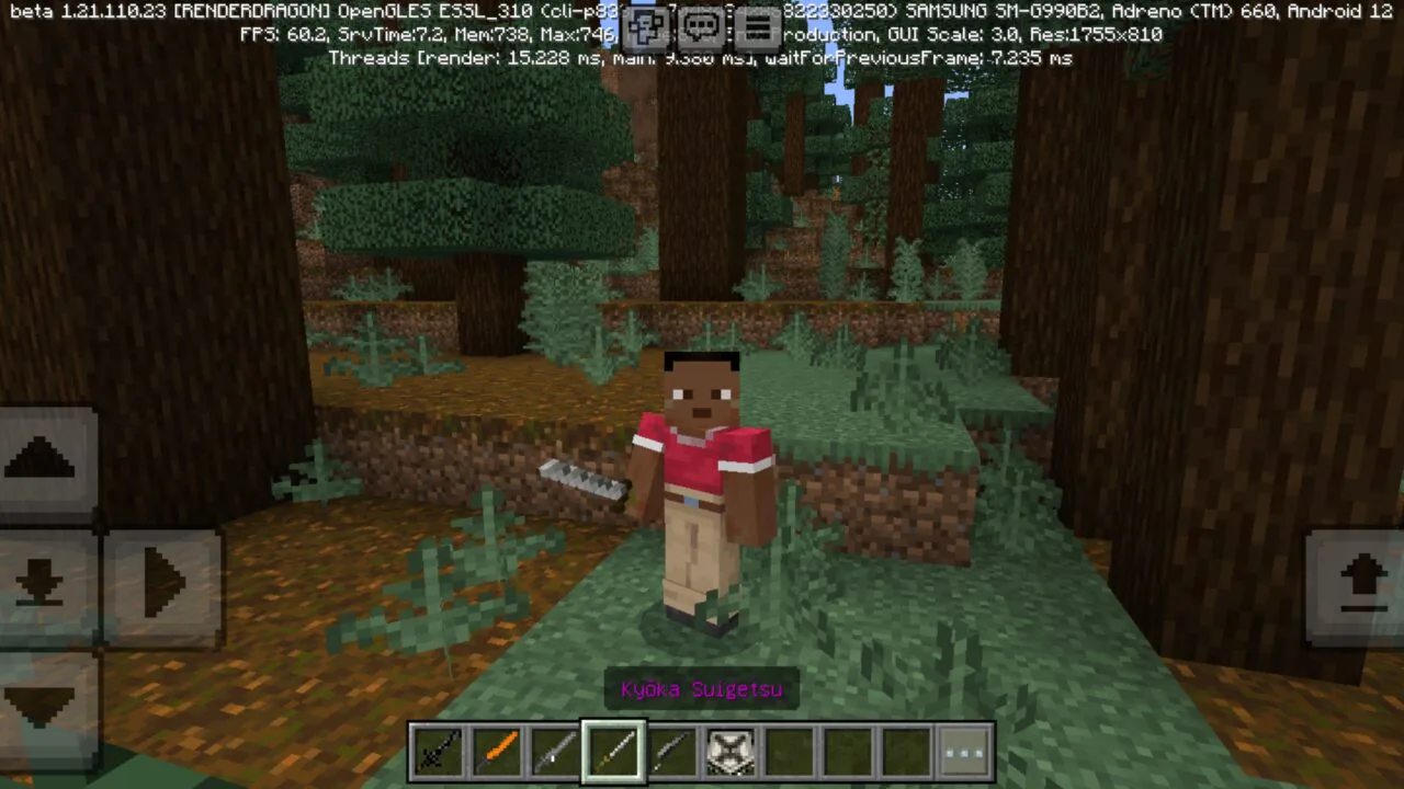Sword from Bleach Beyond Mod for Minecraft PE