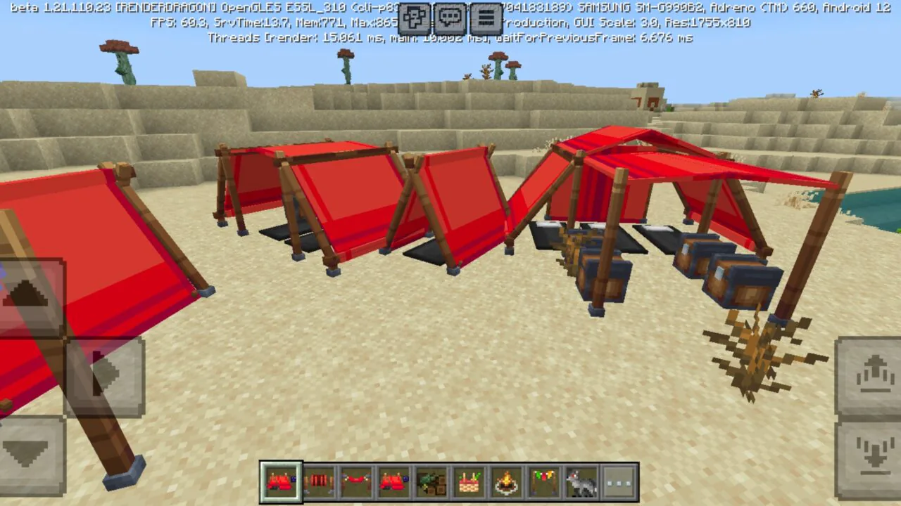 Tent Mod for Minecraft PE