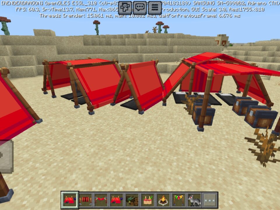 Tent Mod for Minecraft PE