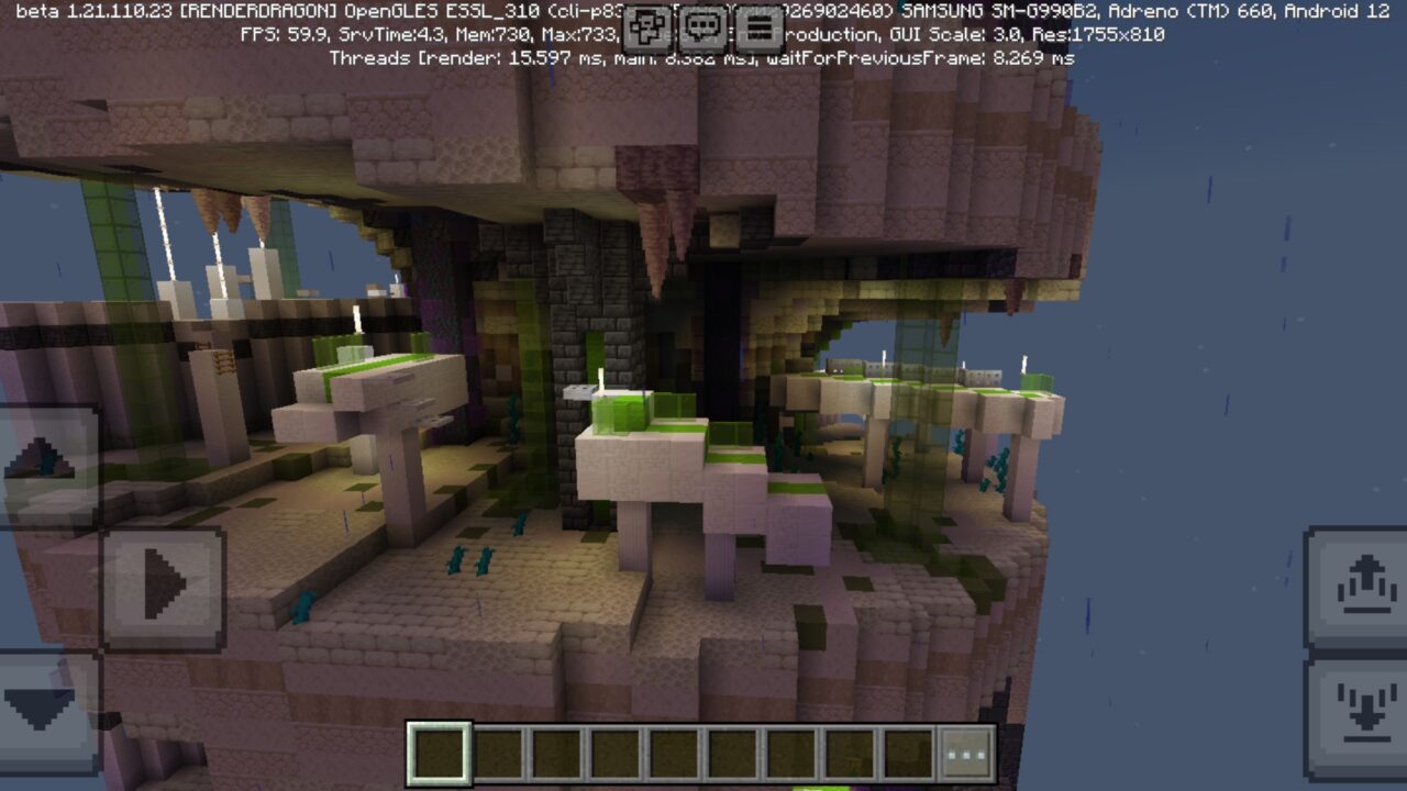 Territory from Alien Parkour Map for Minecraft PE