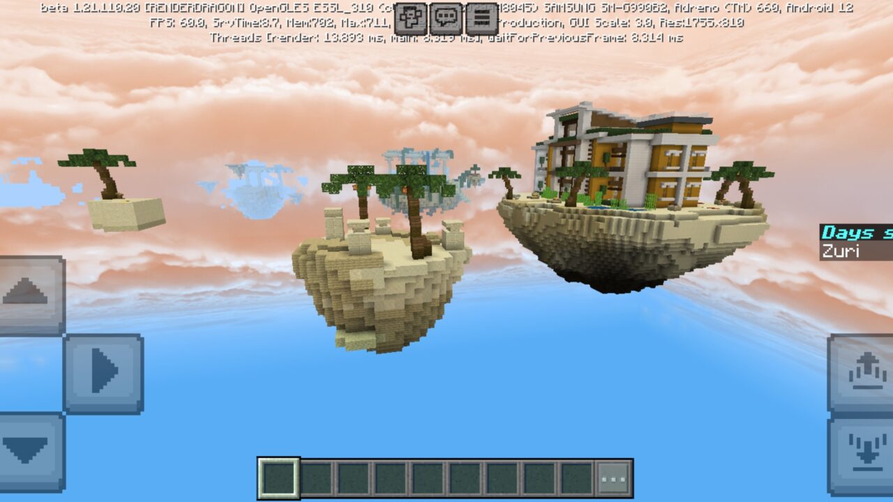 Territory from Summer Skyblock Map for Minecraft PE