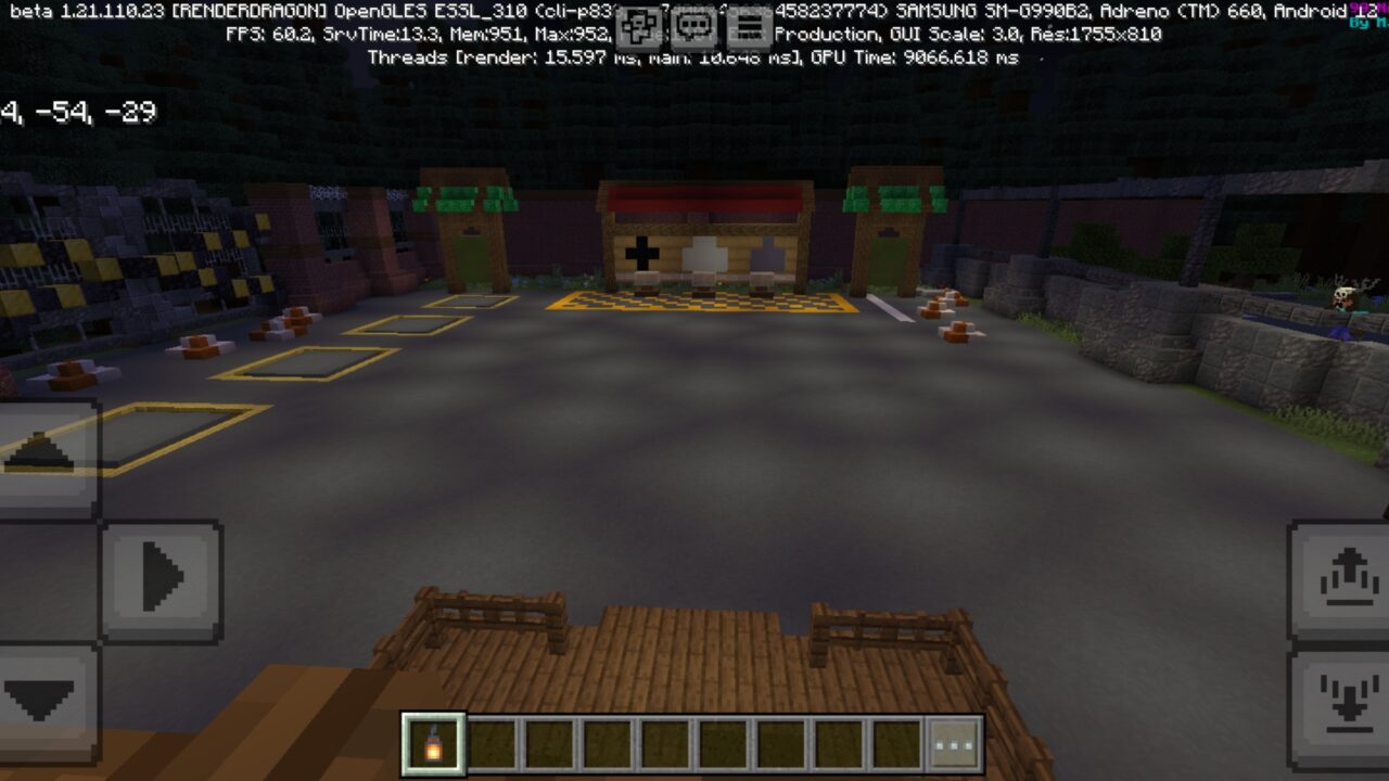 Top View from 99 Night Forest Map for Minecraft PE