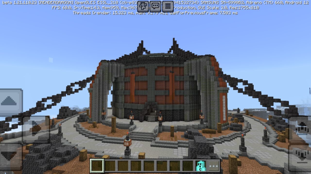 Top View from Elemental Escape Map for Minecraft PE
