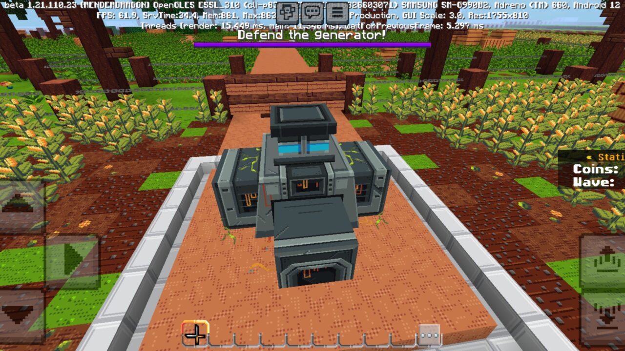 Top View from Fruit Slasher Map for Minecraft PE