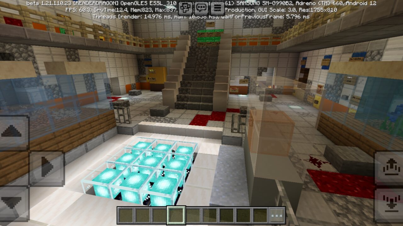 Top View from Zombie Inspired Map for Minecraft PE