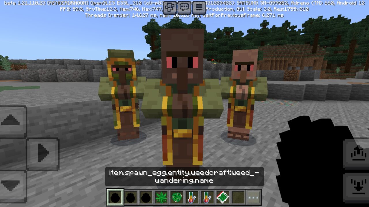 Traders from Herb Craft Mod for Minecraft PE
