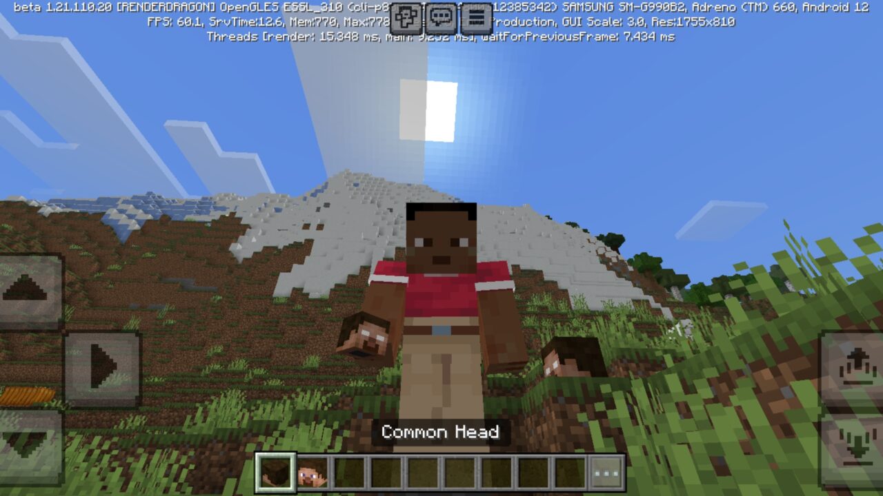 Use It from Head Stealing Mod for Minecraft PE
