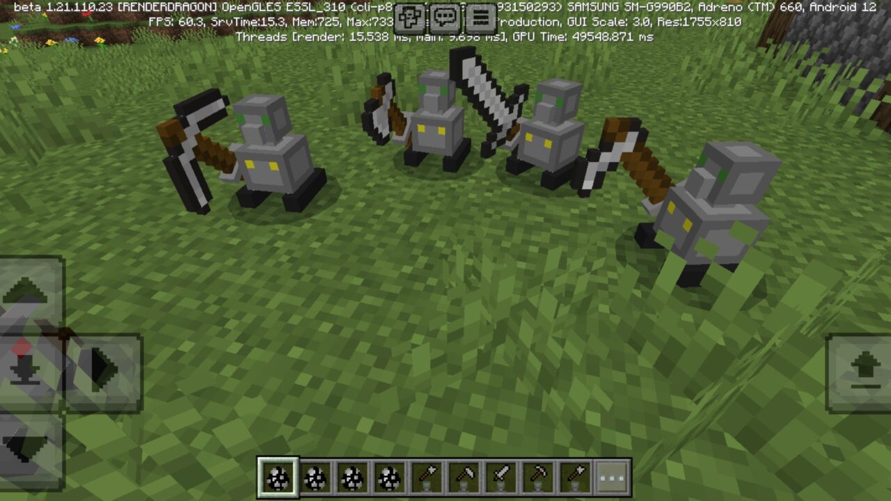 Variants from Auto Companions Mod for Minecraft PE