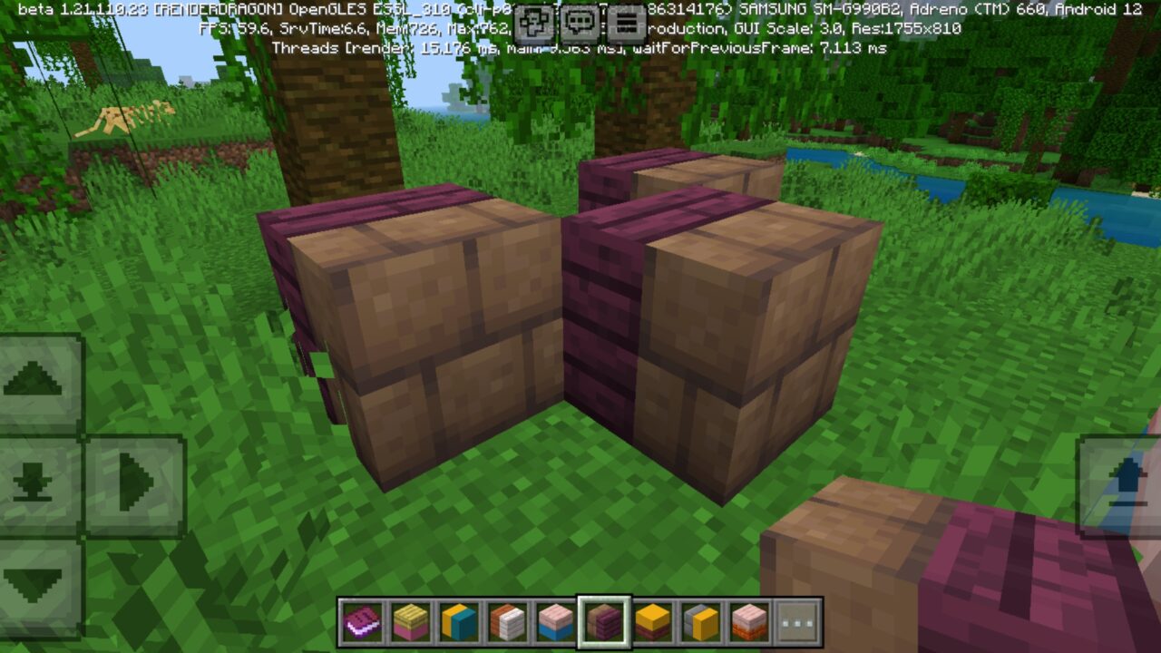 Variants from Split Blocks Mod for Minecraft PE