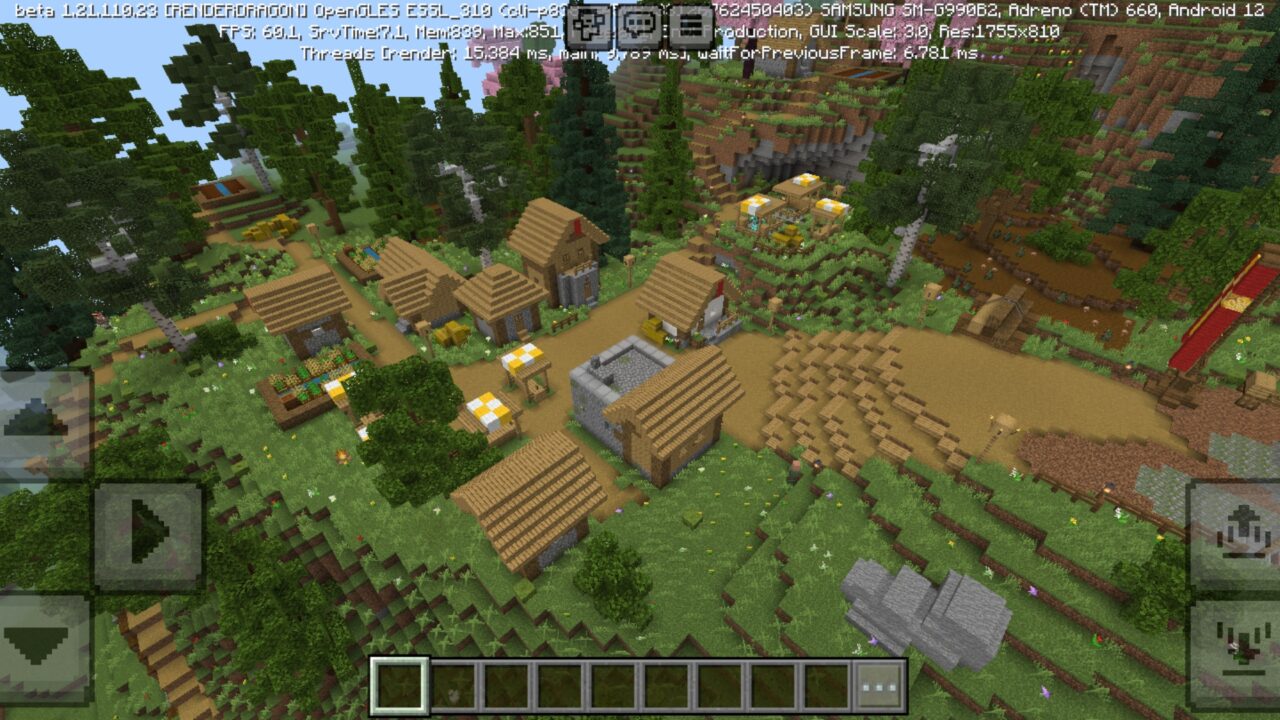 Village from Kingdom of Avelori Map for Minecraft PE
