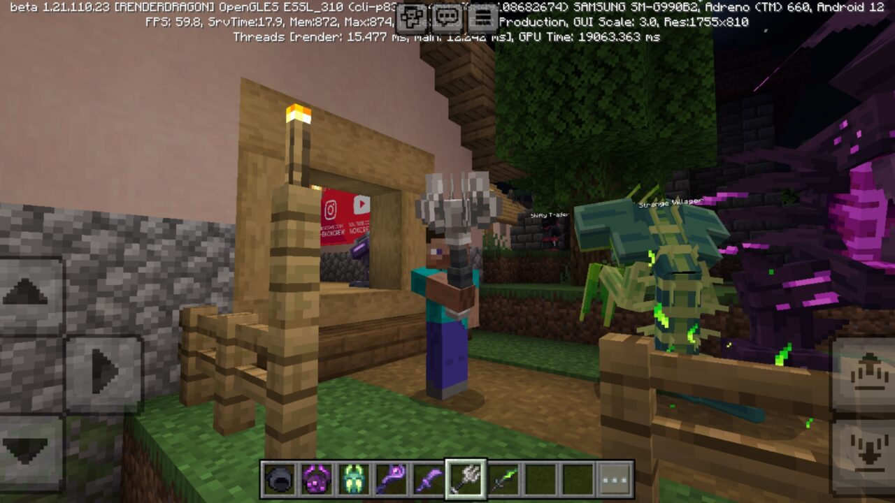 Void Weapon Mod for Minecraft PE