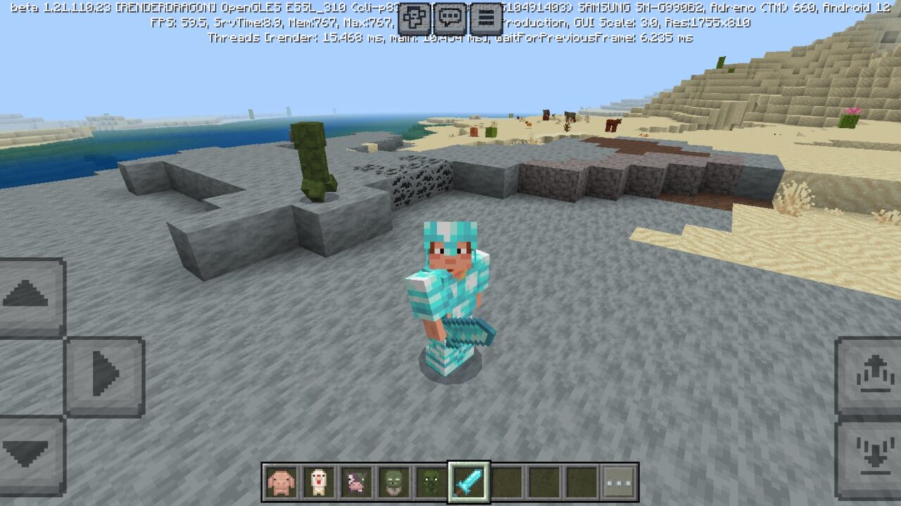 Weapon from Horror Texture Pack for Minecraft PE