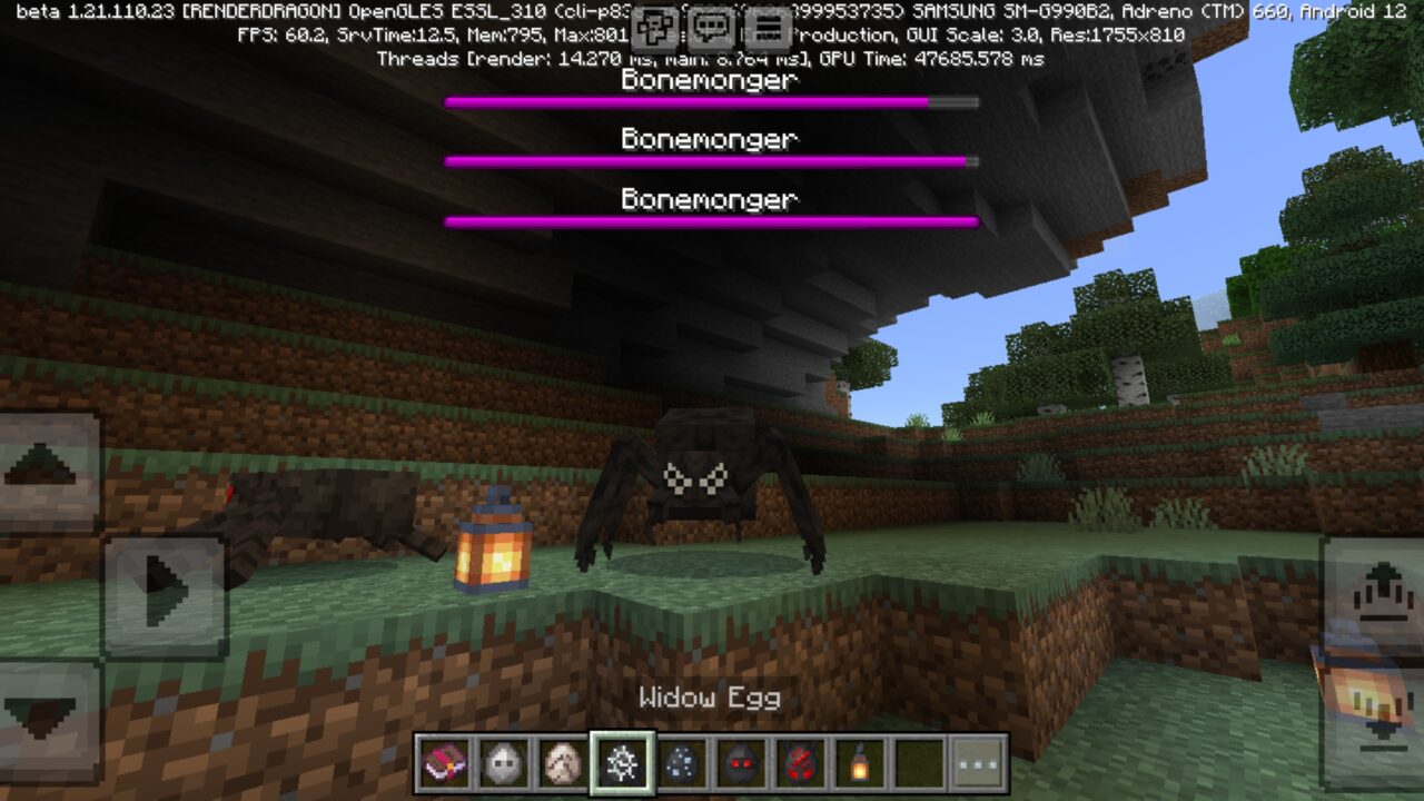 Widow from Shadows and Spirits Mod for Minecraft PE