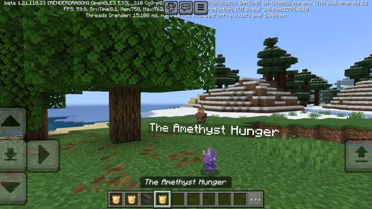 Amethyst from The Great Hunger Texture Pack for Minecraft PE