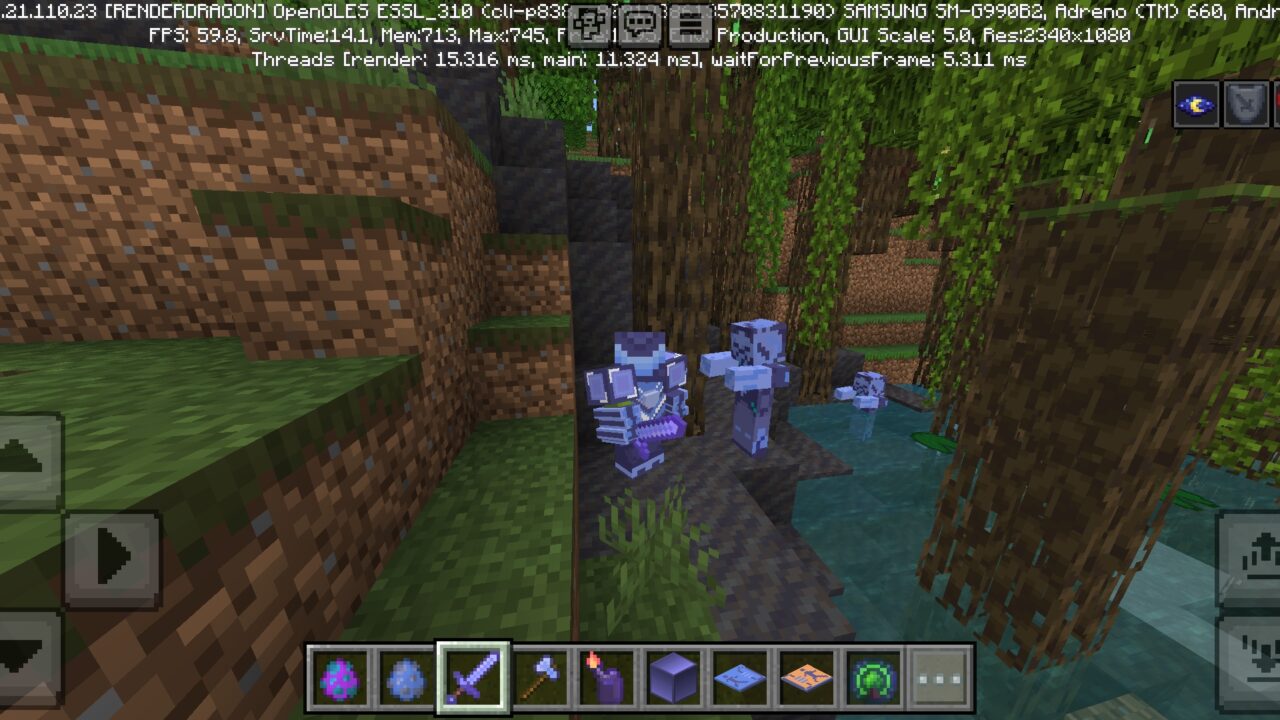 Armor from Stellar Forge Mod for Minecraft PE