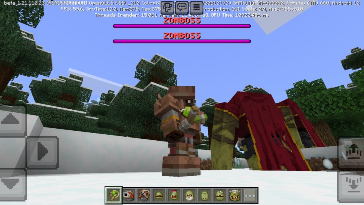 Armor from Zombified Mod for Minecraft PE