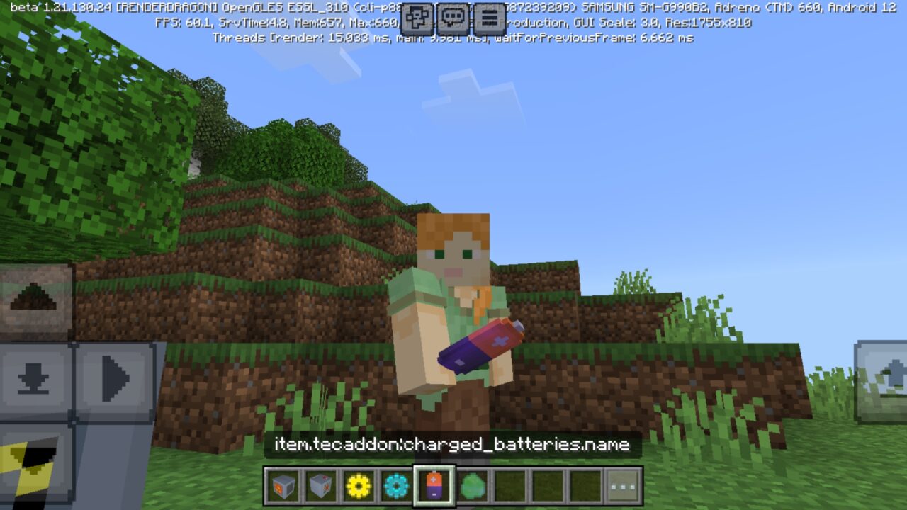 Battery from Tech Mods for Minecraft PE