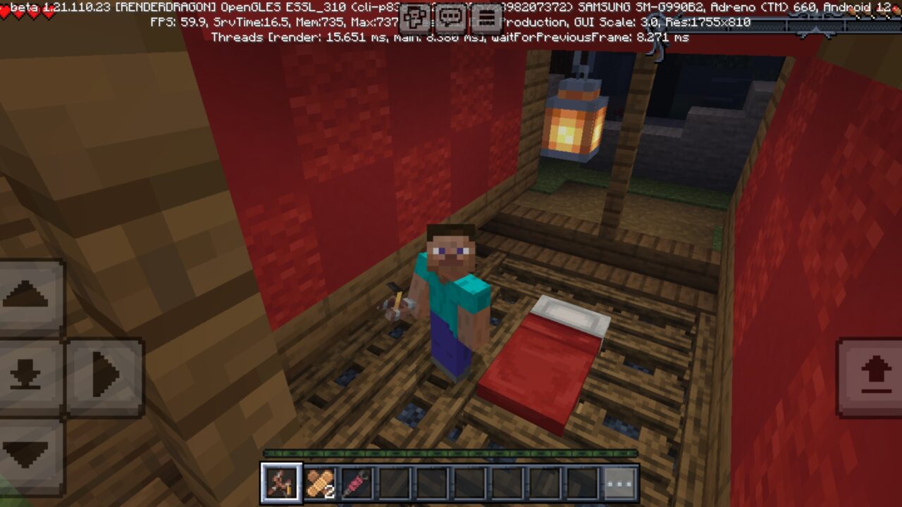 Bed from Horror Beasts Map for Minecraft PE