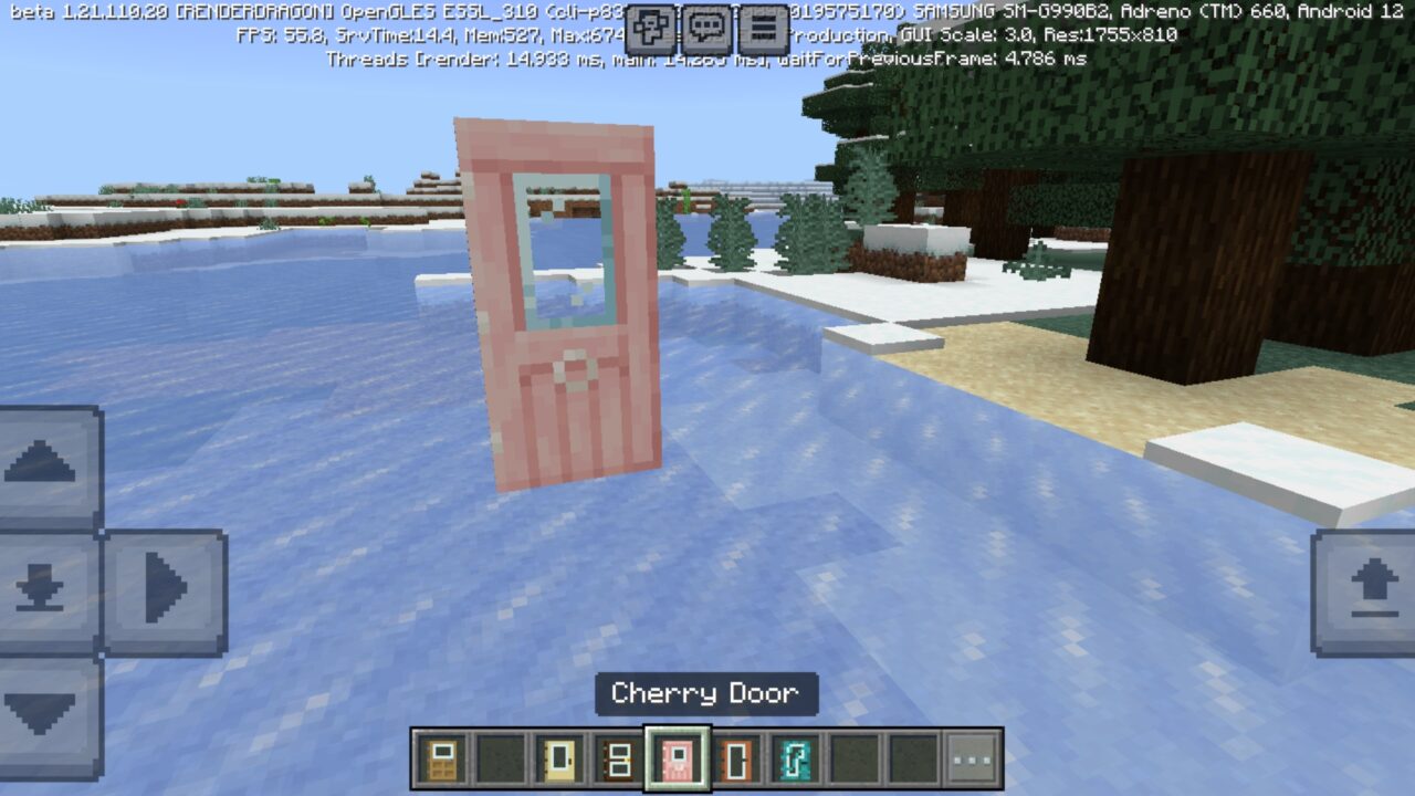 Cherry from Glass Doors Mod for Minecraft PE
