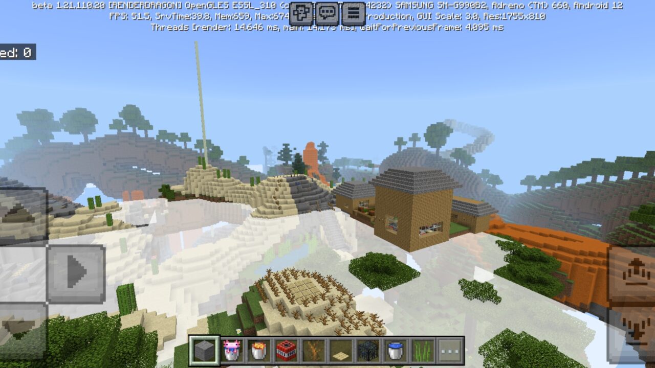 Clouds from Flying Island Survival Map for Minecraft PE