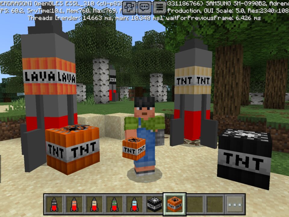 Combat Missiles Mod for Minecraft PE