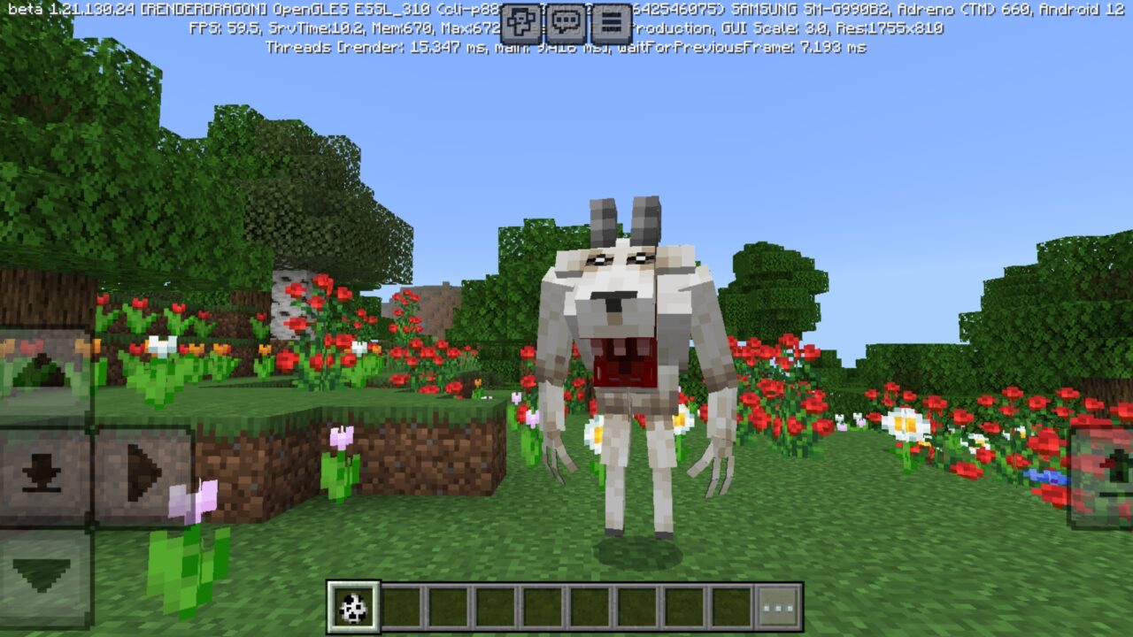 Creepy from Goat Man Brother Mod for Minecraft PE