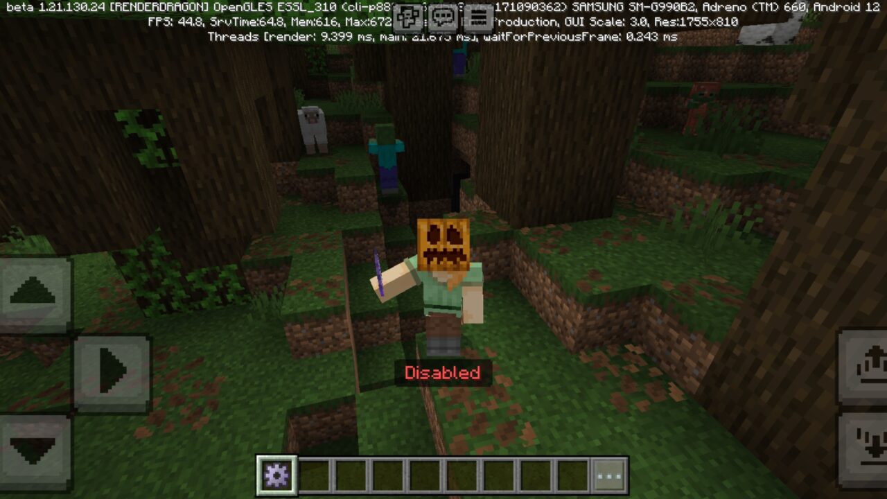 Disabled from Phonk Edit Mod for Minecraft PE