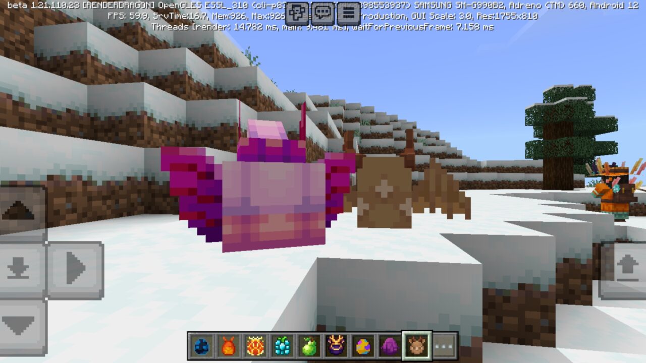 Eggs from Dragon Fire Mod for Minecraft PE