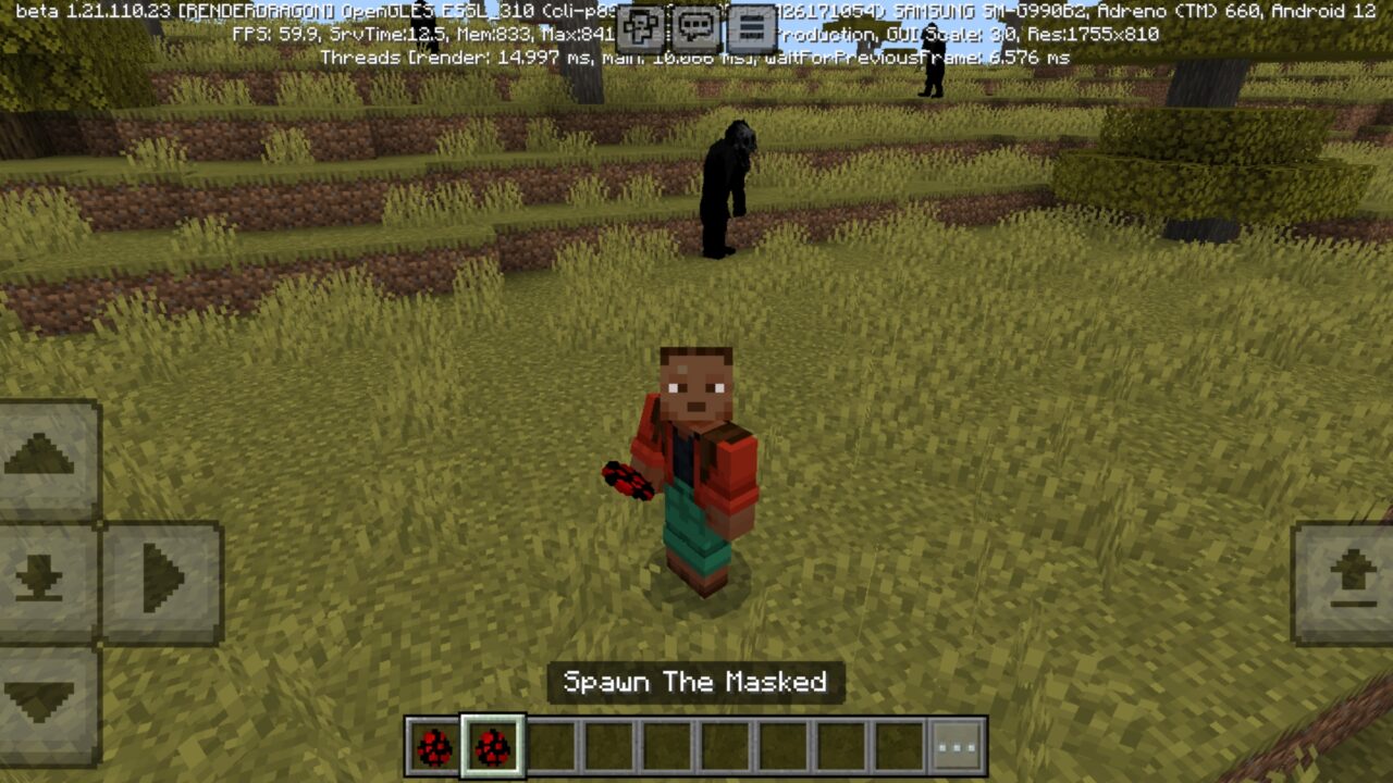 Enemy from Disturbed Mod for Minecraft PE