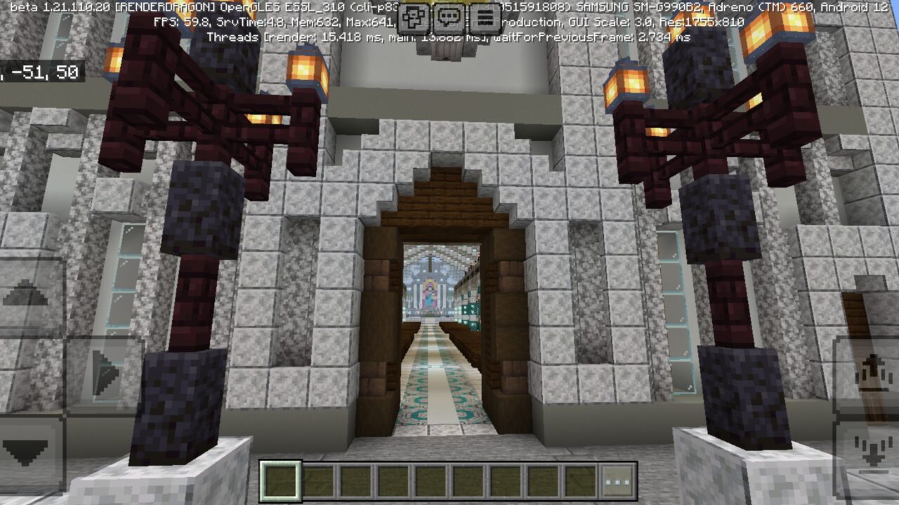 Entrance from Cathedral Map for Minecraft PE
