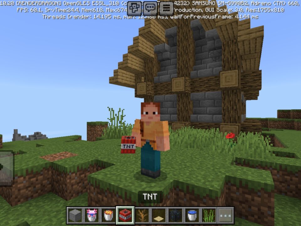 Flying Island Survival Map for Minecraft PE