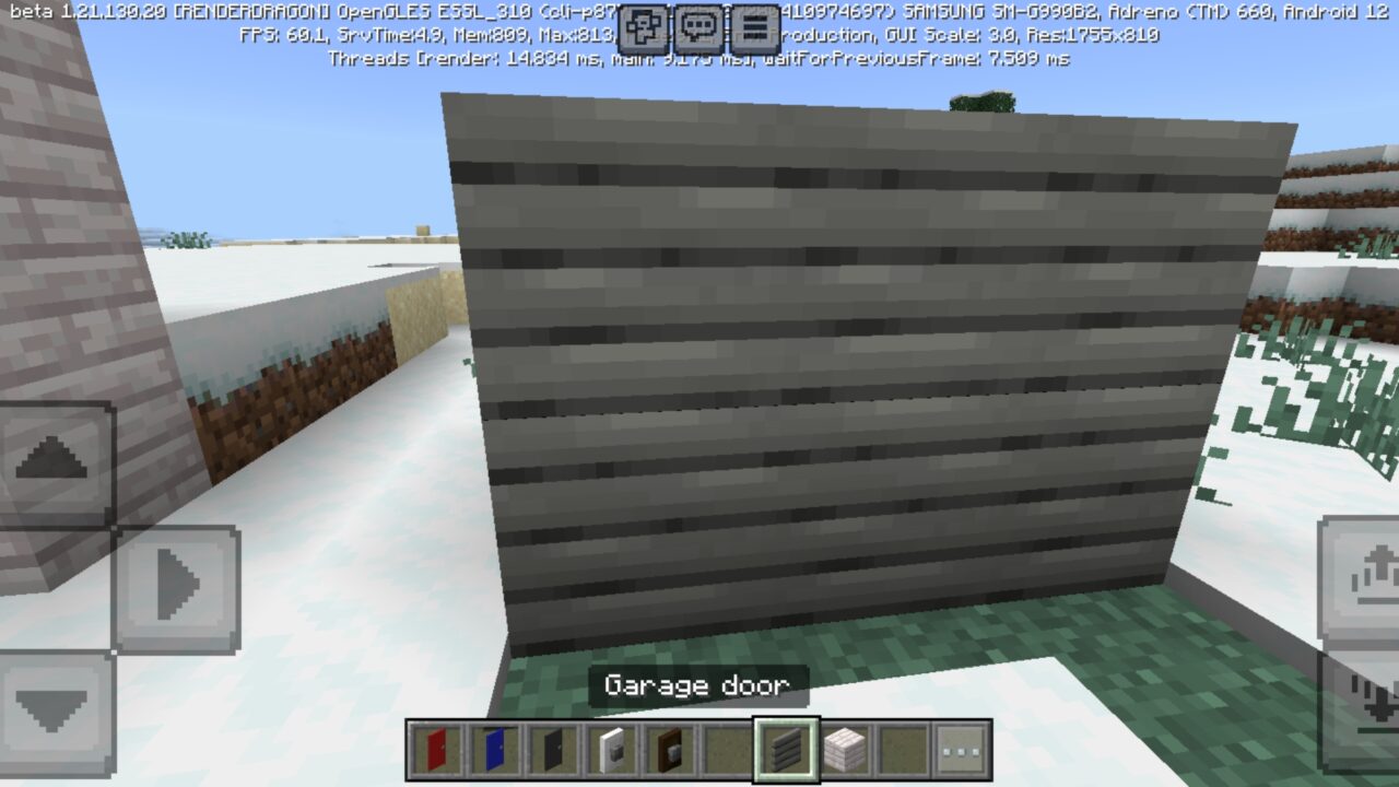 Garage from Iron Door Mod for Minecraft PE