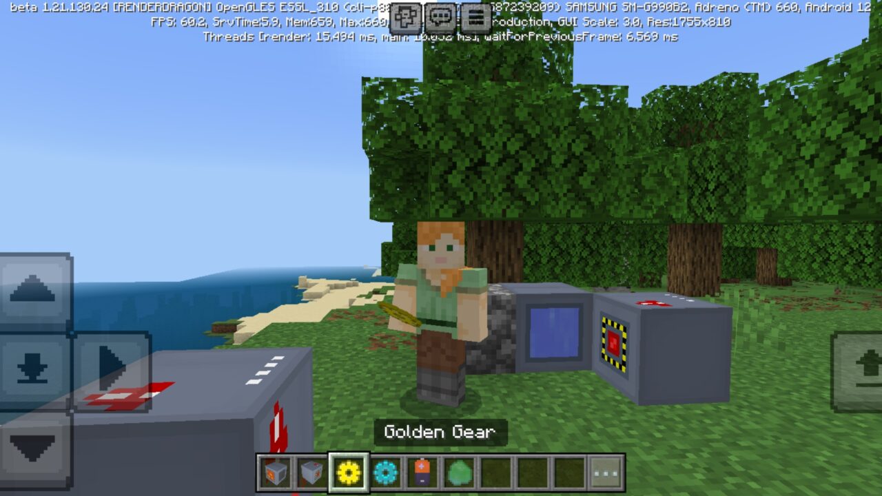 Gear from Tech Mods for Minecraft PE