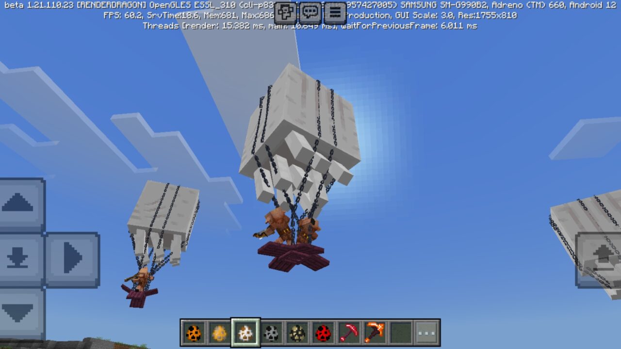 Ghasts from Tempered in Flame Mod for Minecraft PE