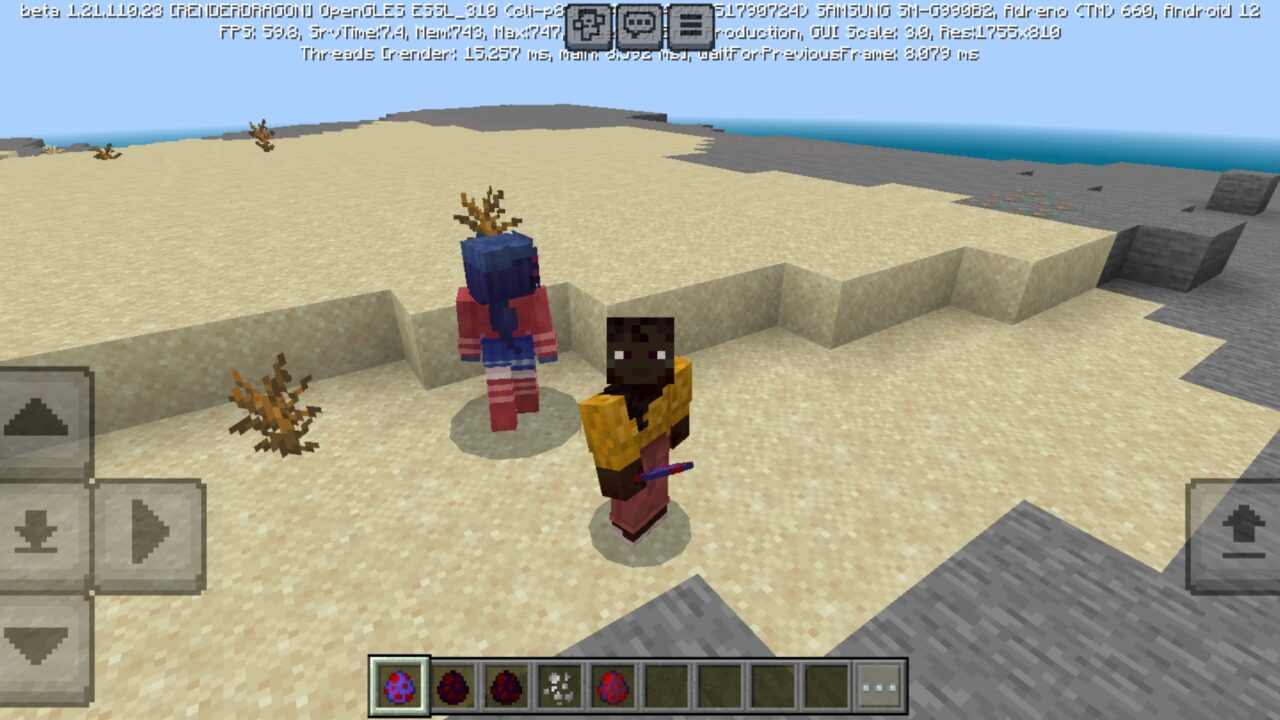 Girl from Cappie Dweller Mod for Minecraft PE