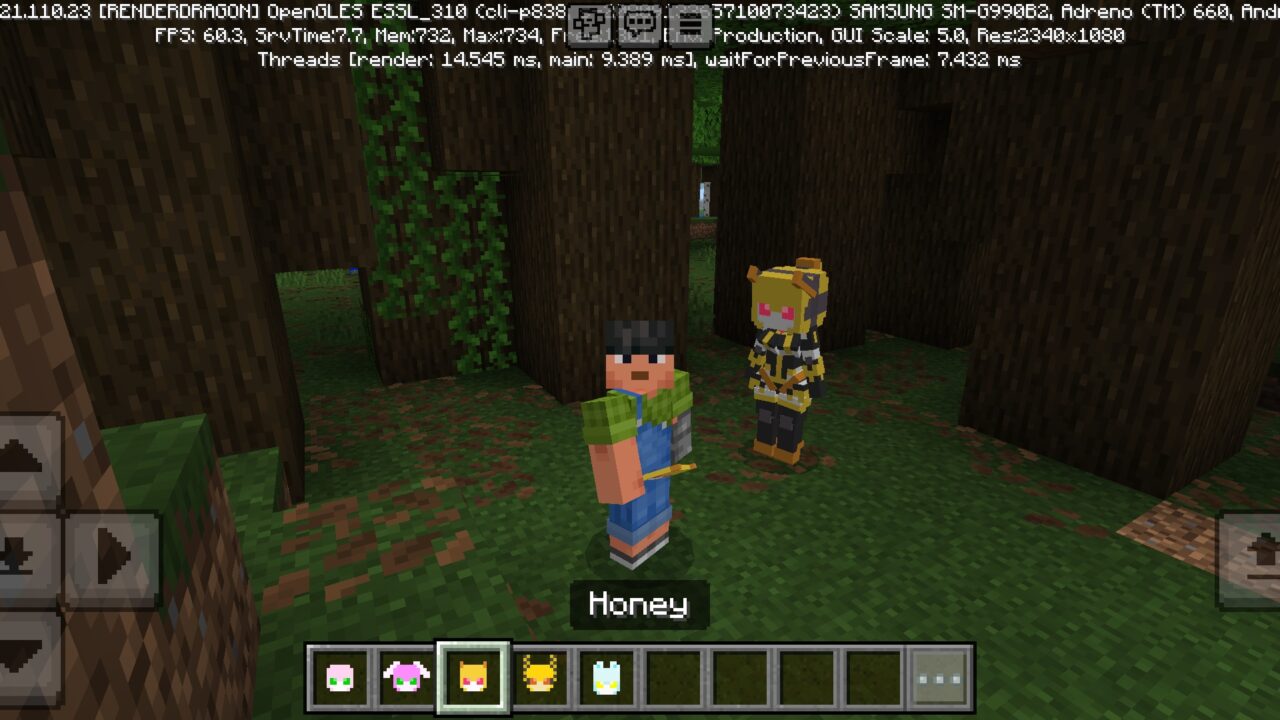 Honey from Robot Assistant Mod for Minecraft PE