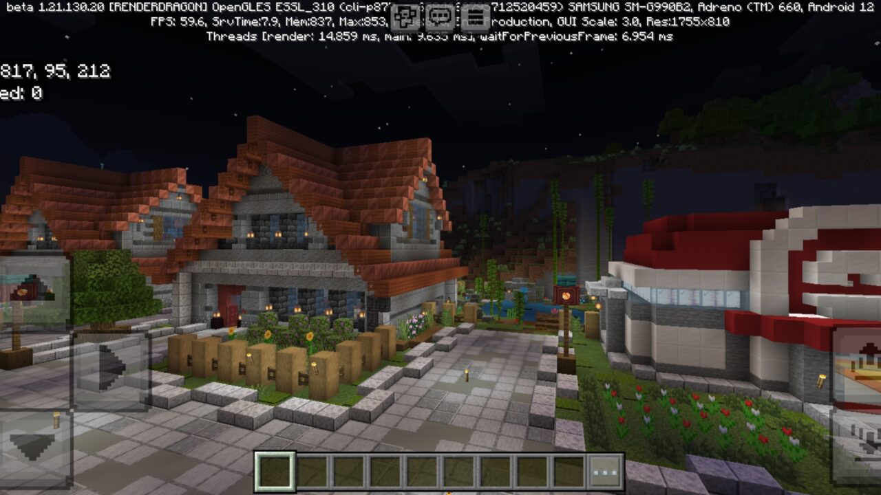 Houses from Pokemon Style Town Map for Minecraft PE