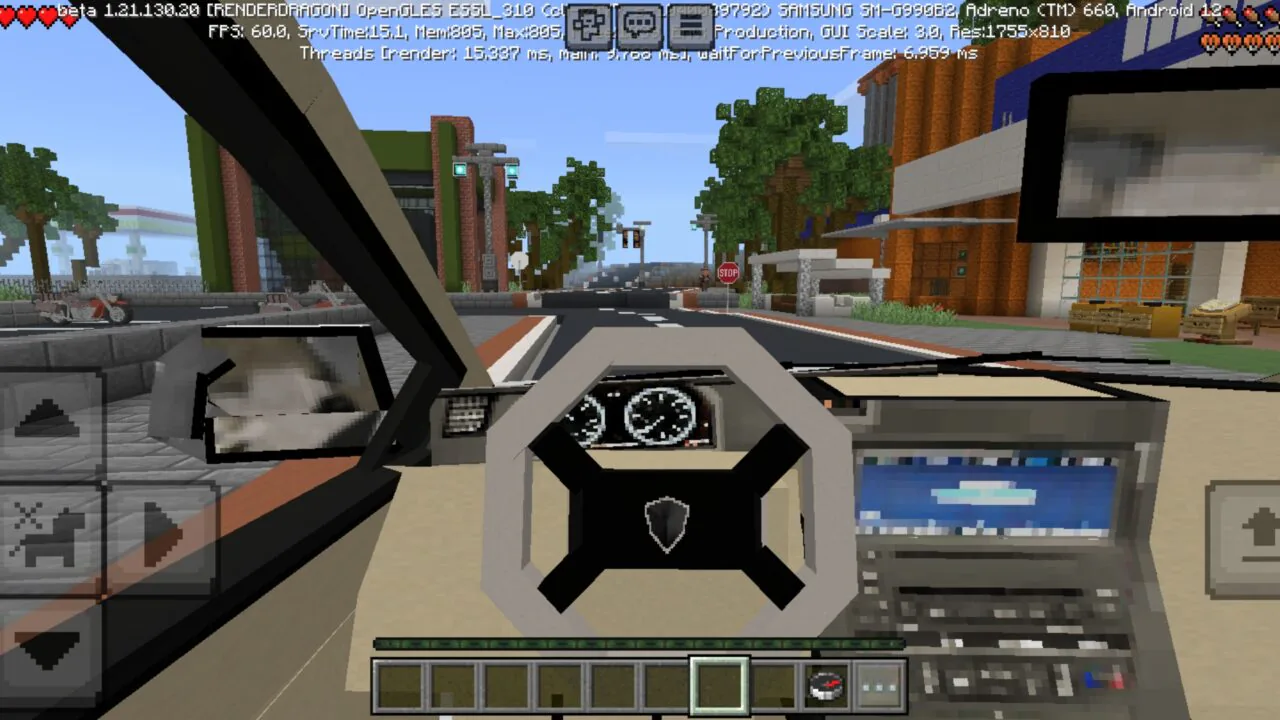 Inside from Life in Hawaii Map for Minecraft PE