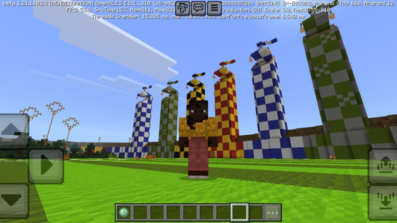 Inside from Quidditch Mod for Minecraft PE