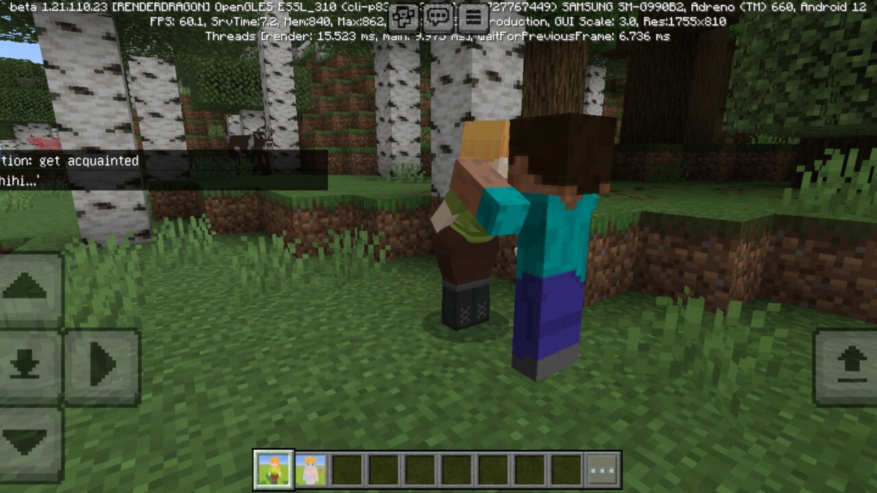 Kiss from Alex Mod for Minecraft PE
