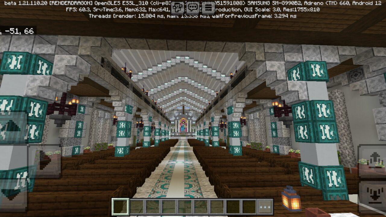 Location from Cathedral Map for Minecraft PE
