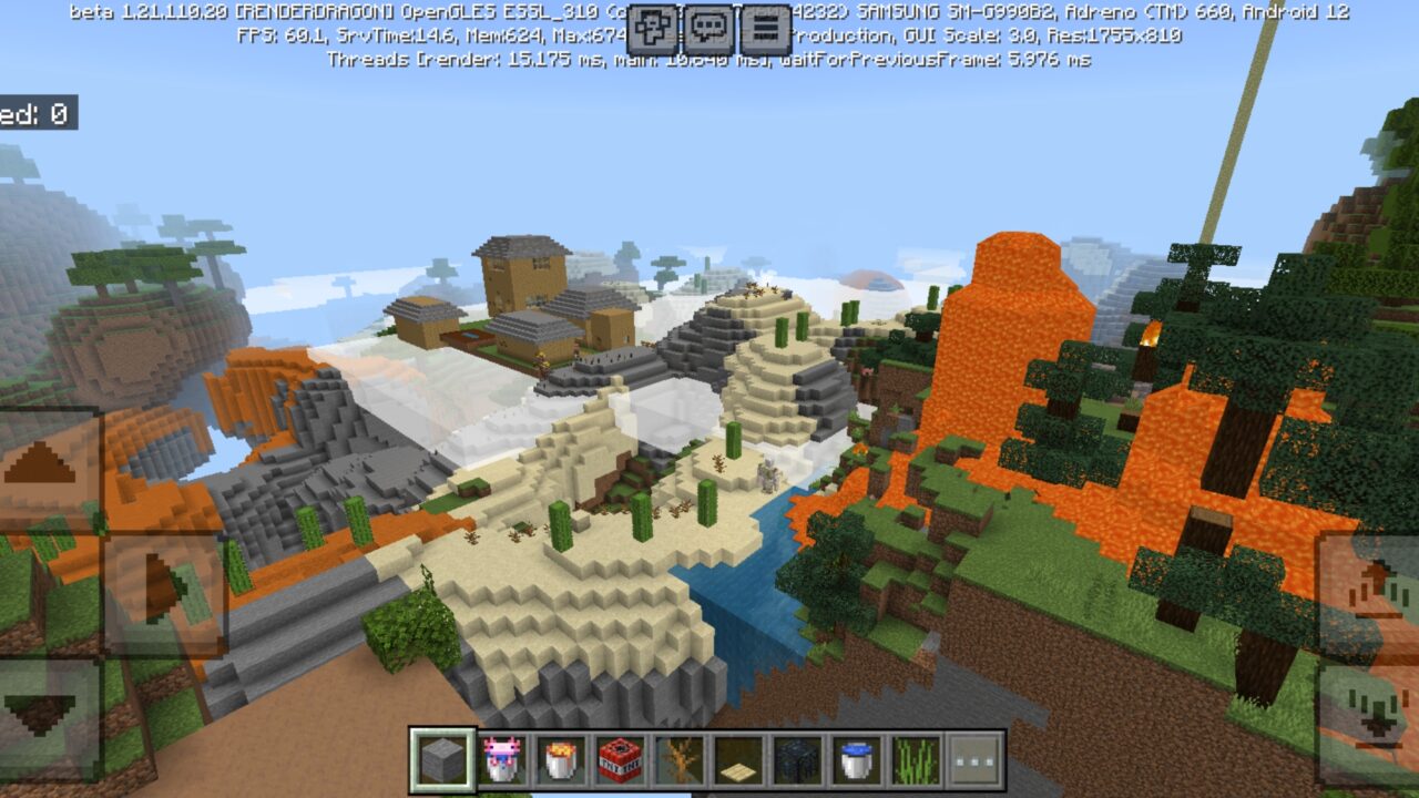 Location from Flying Island Survival Map for Minecraft PE