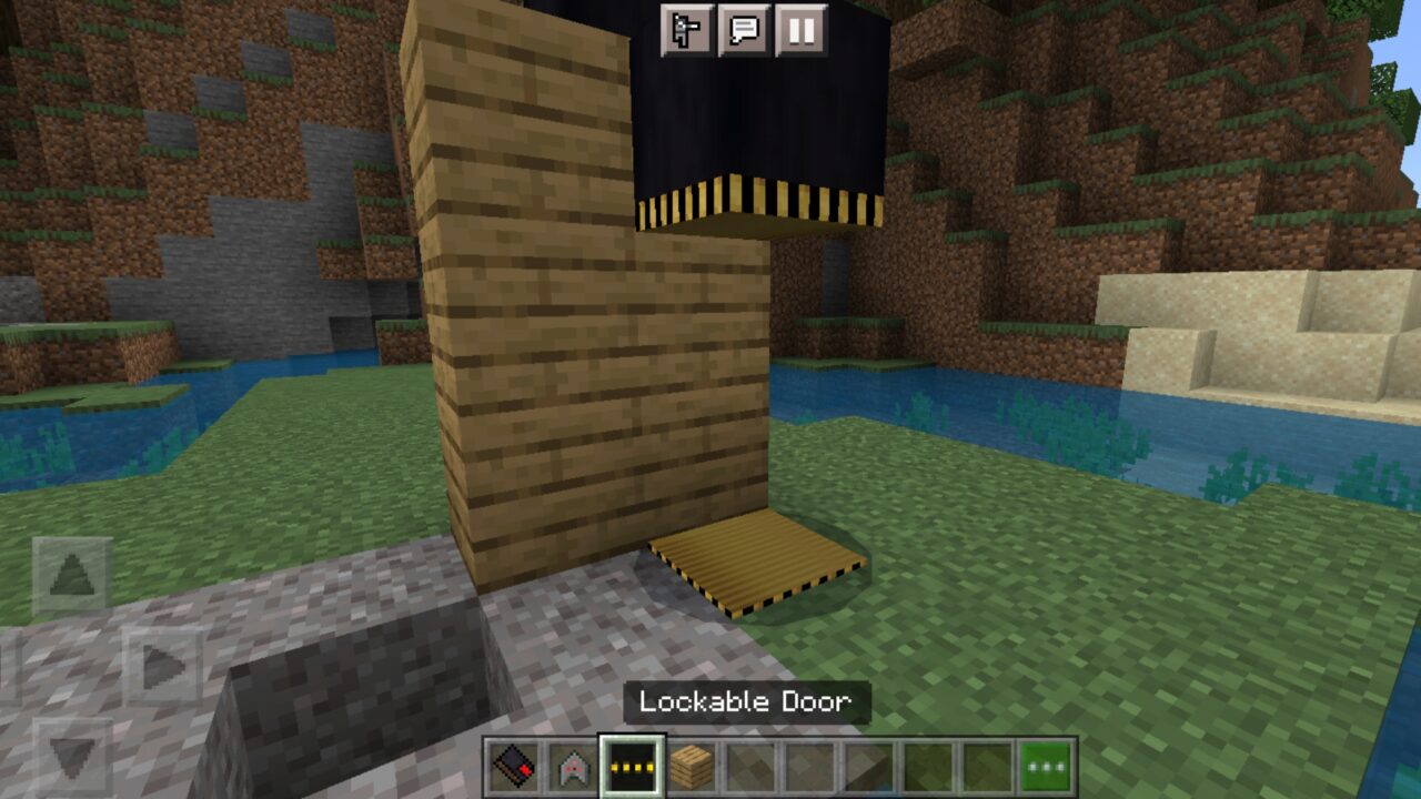 Lockable from Iron Door Mod for Minecraft PE
