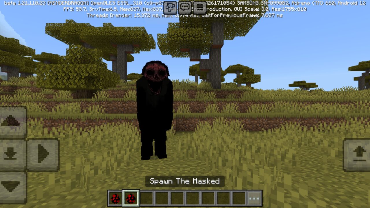Masked from Disturbed Mod for Minecraft PE