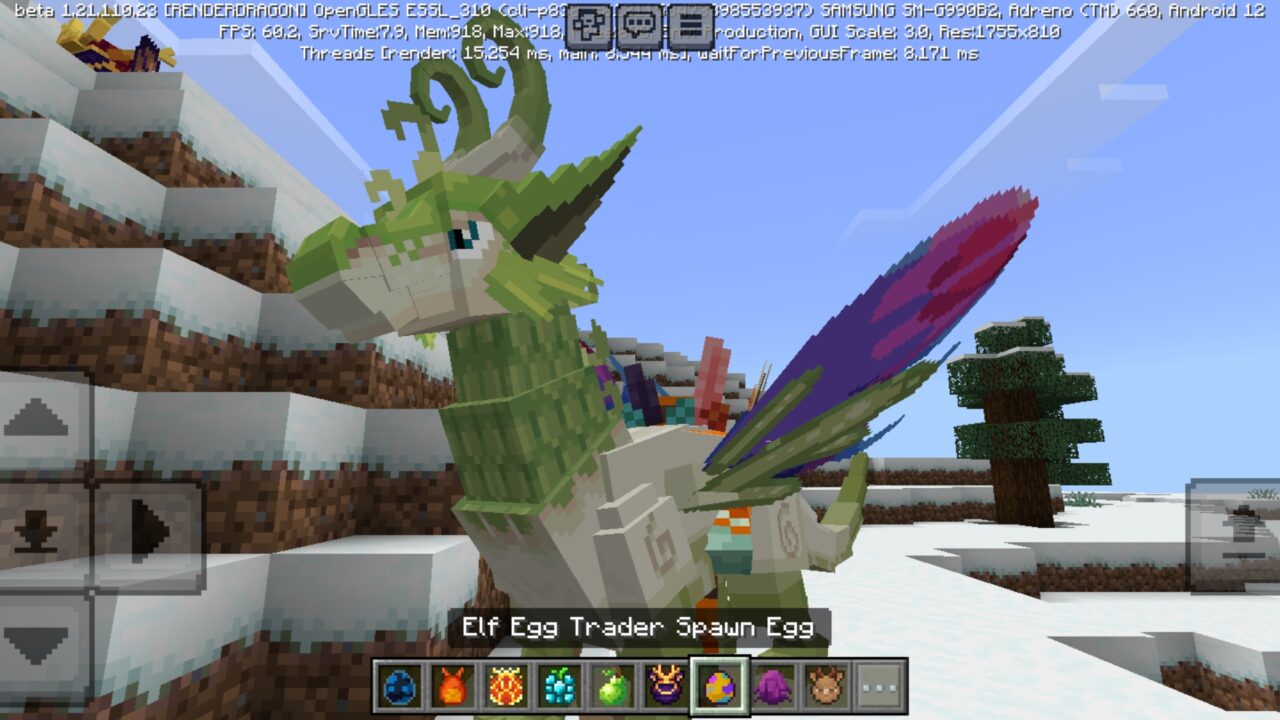 Mob from Dragon Fire Mod for Minecraft PE