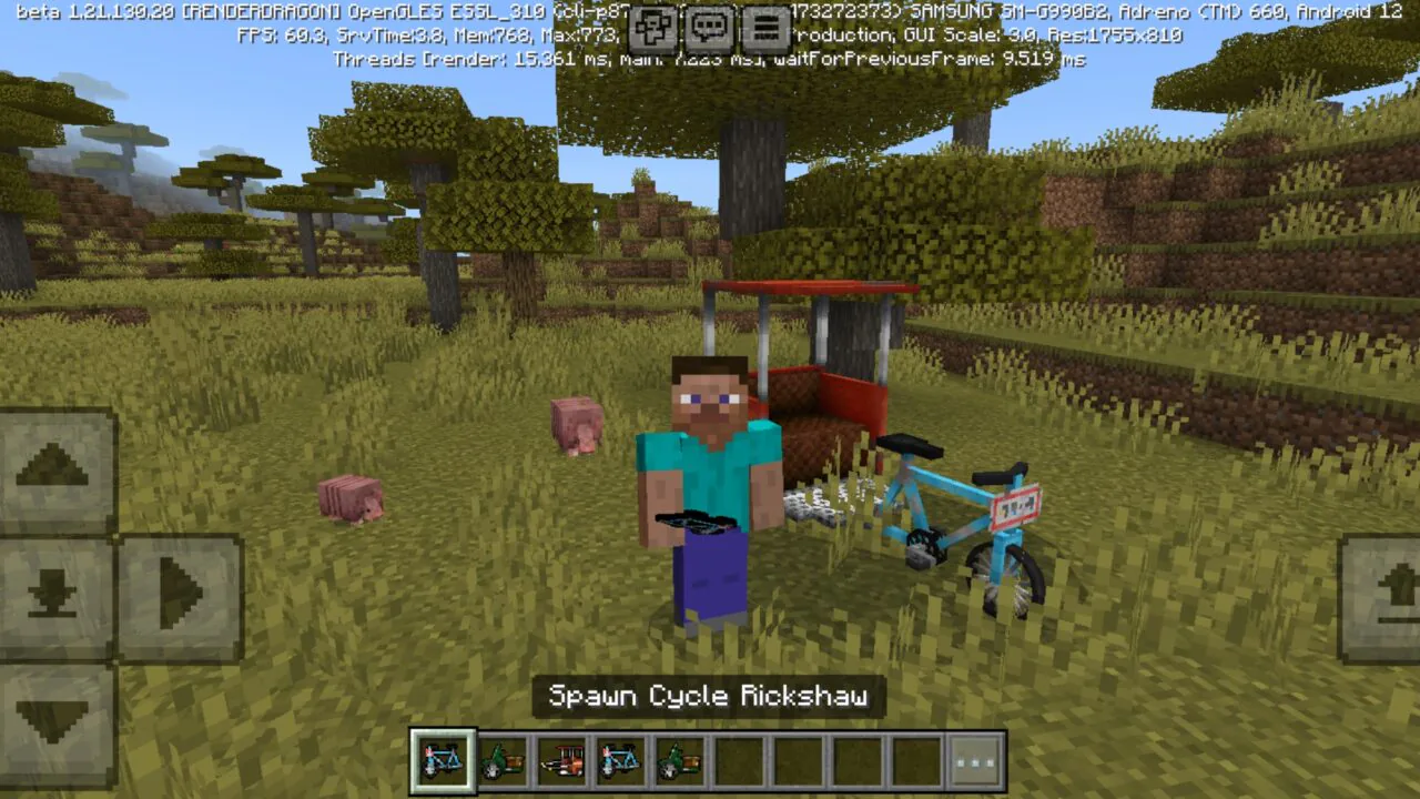 Mobcab Mod for Minecraft PE