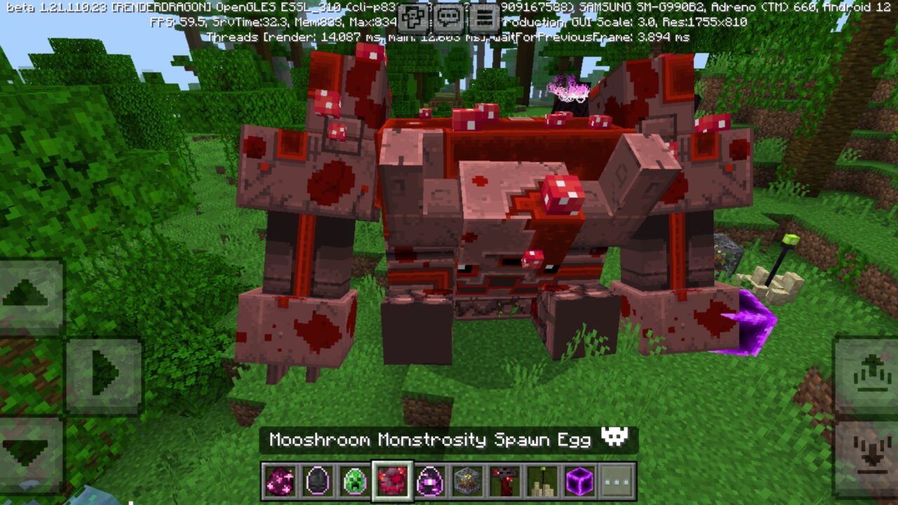 Monster from Alylica Dungeons Mod for Minecraft PE